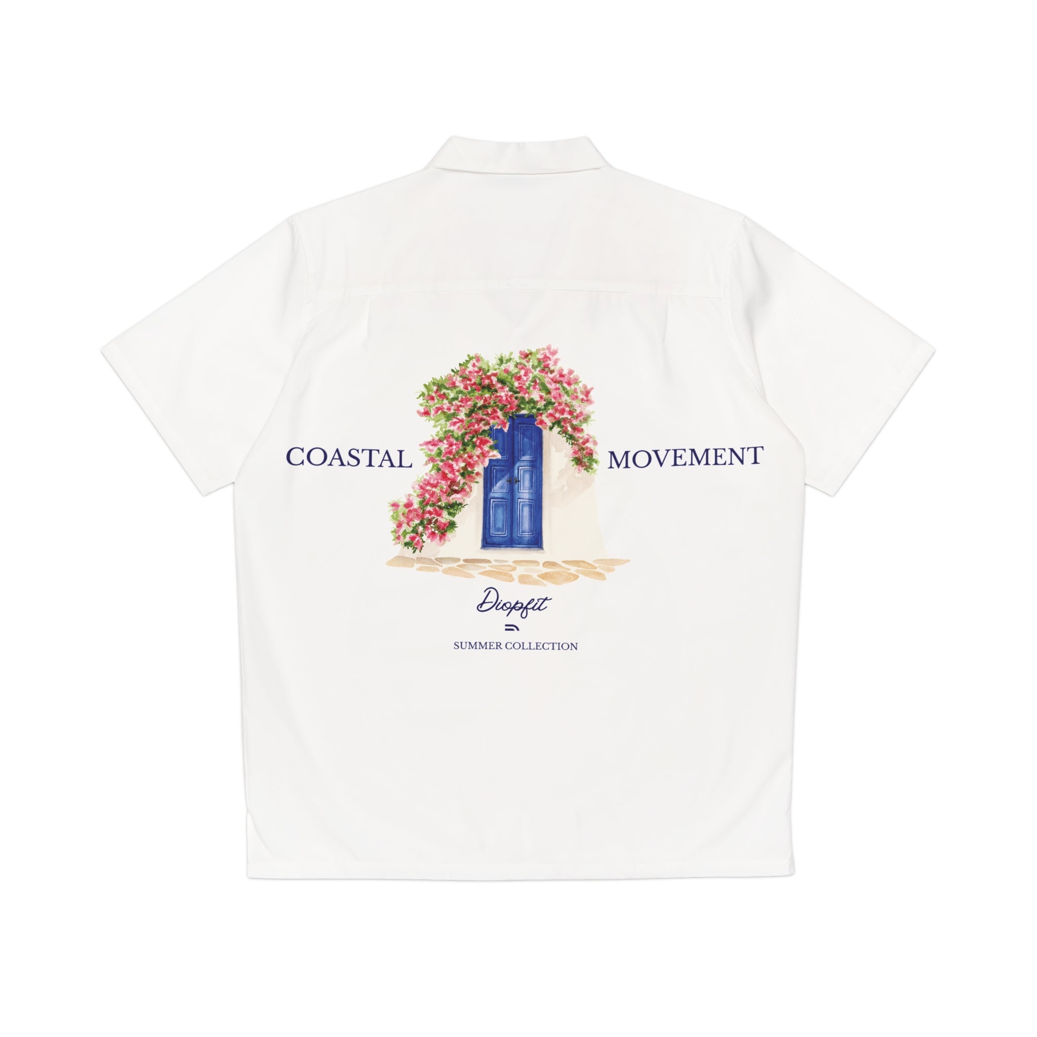 Coastal Movement™ Santorini Dreams Hawaiian Shirt