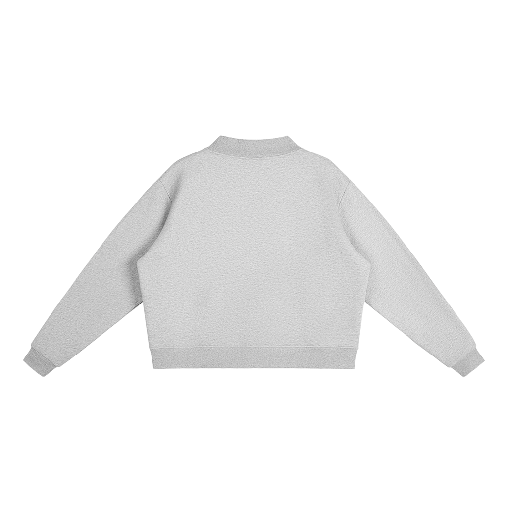 Essential Mock-Neck Fleece Crew