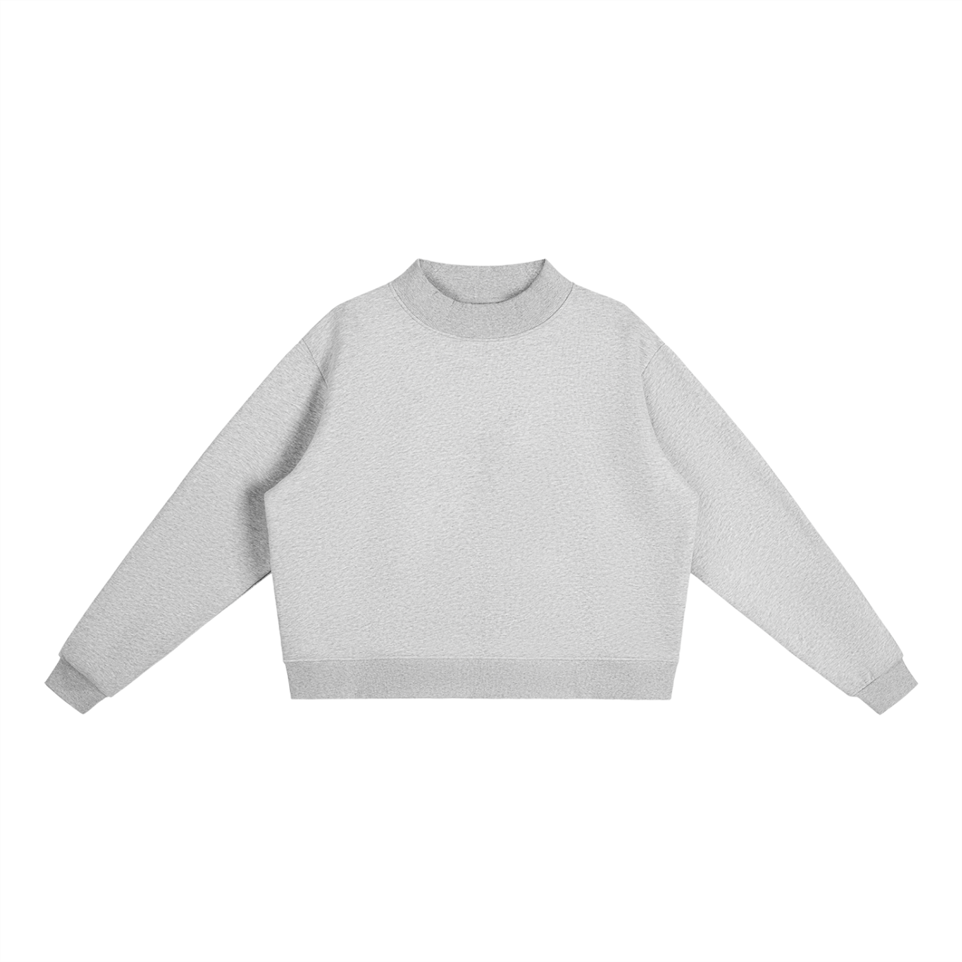 Essential Mock-Neck Fleece Crew