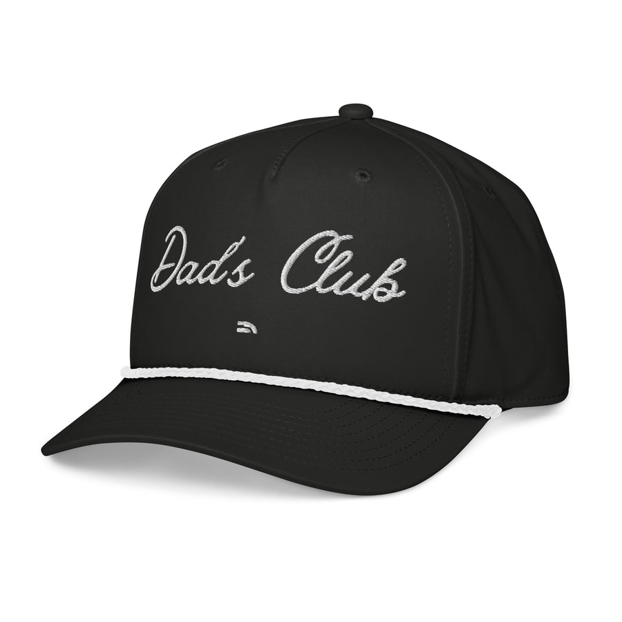 🧢 DIOPFIT Dad’s Club Rope Cap – Black & White