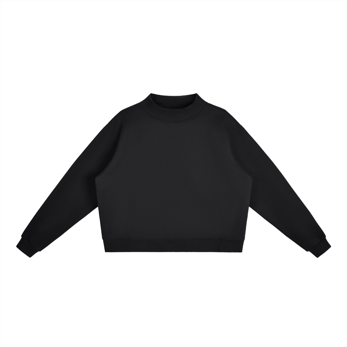 Essential Mock-Neck Fleece Crew