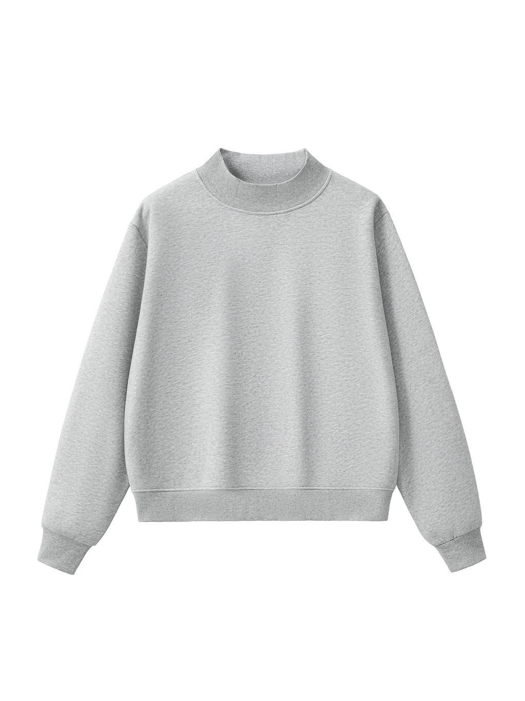 Essential Mock-Neck Fleece Crew