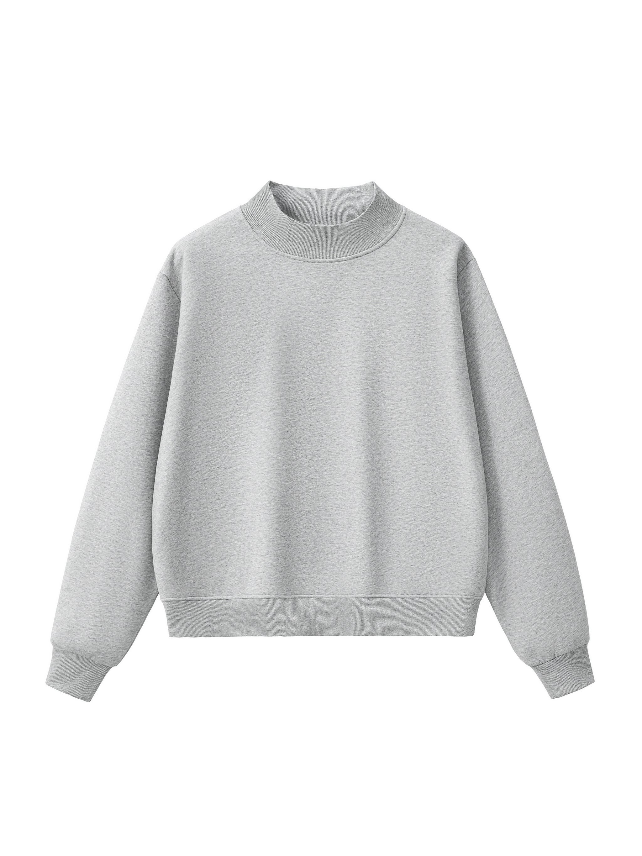 Essential Mock-Neck Fleece Crew