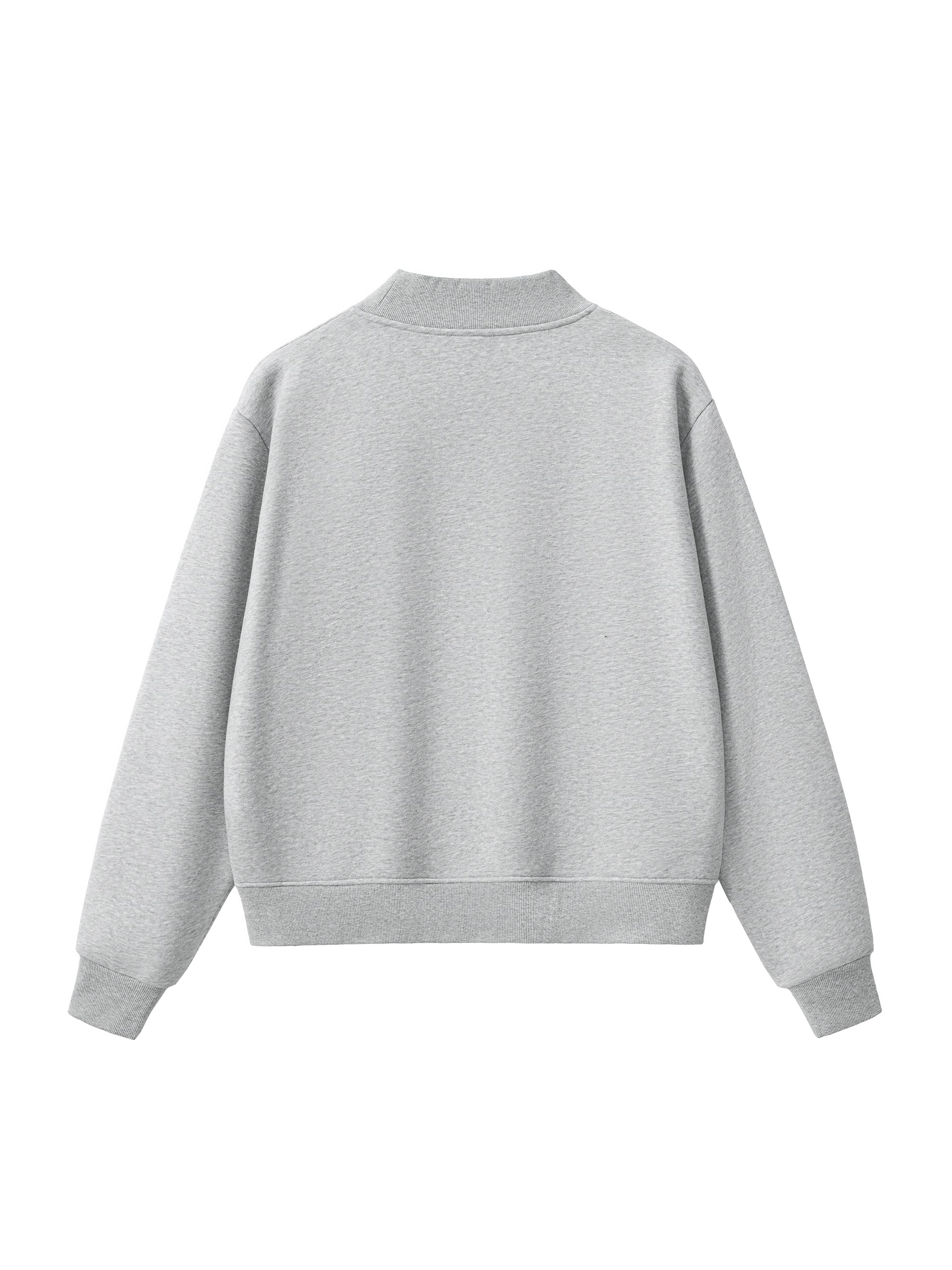 Essential Mock-Neck Fleece Crew