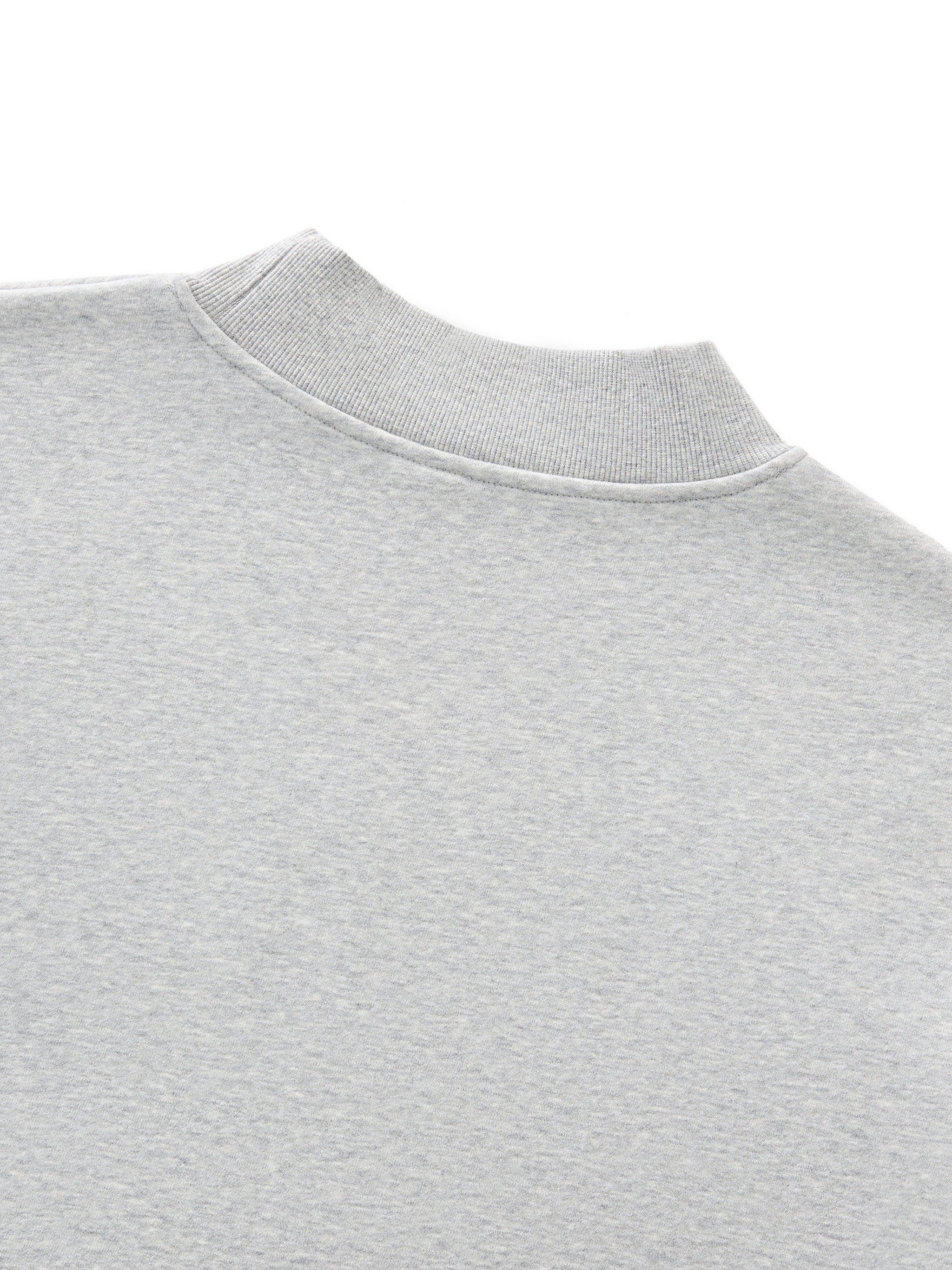 Essential Mock-Neck Fleece Crew
